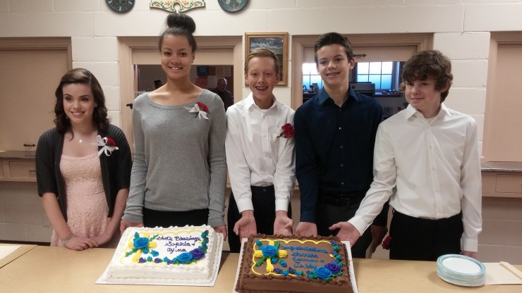 Sophia, Ayonna, Teddy, Eamon and Garrett